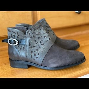 Miz Mooz Leather Buckle Ankle Boots-Erie
